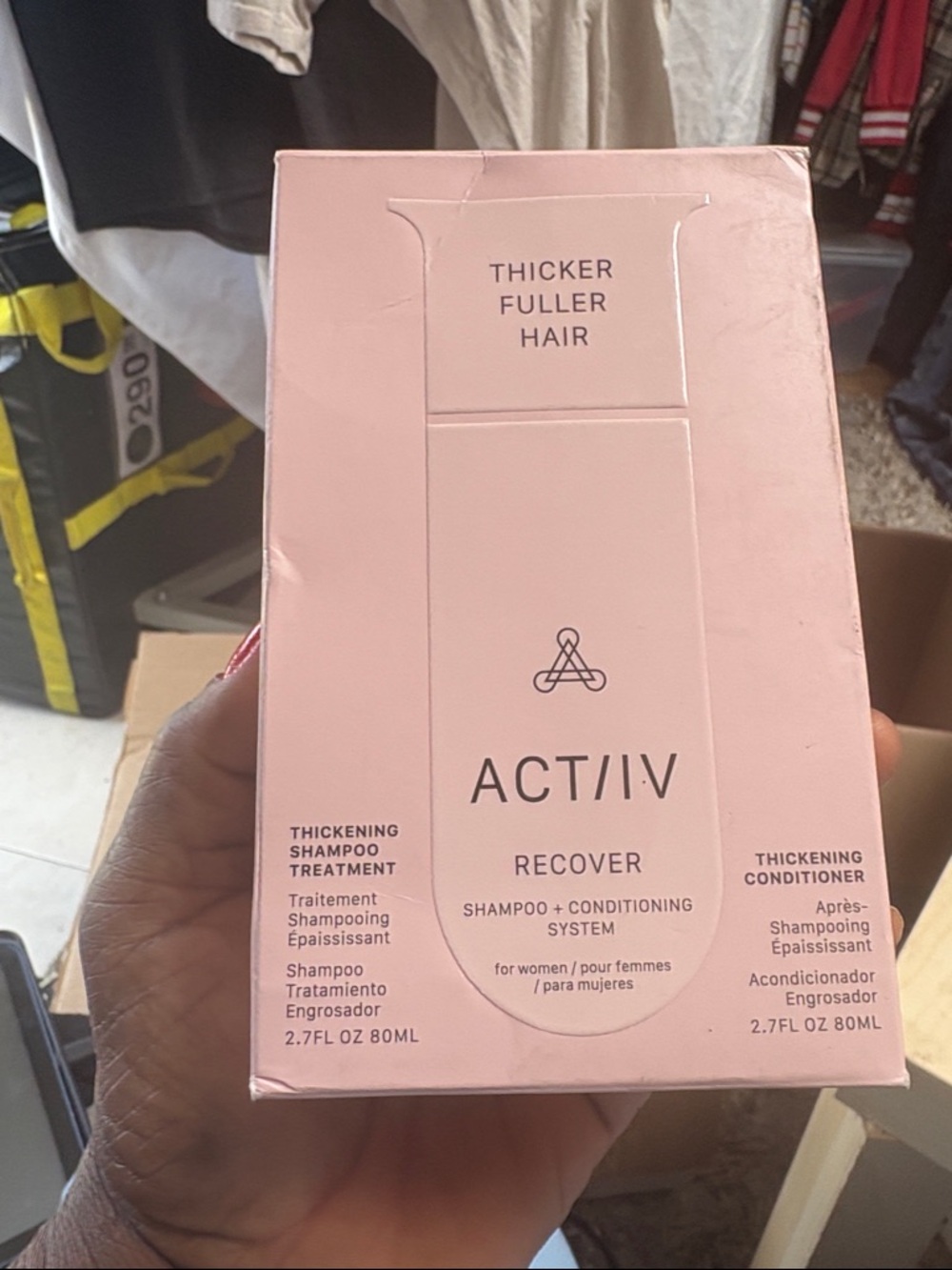ACT//V Recover Thickening Shampoo + Conditioner Set - Pink